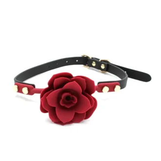 Silicone Red Rose Gag van Kiotos Leather, GTIN: 8720246447798