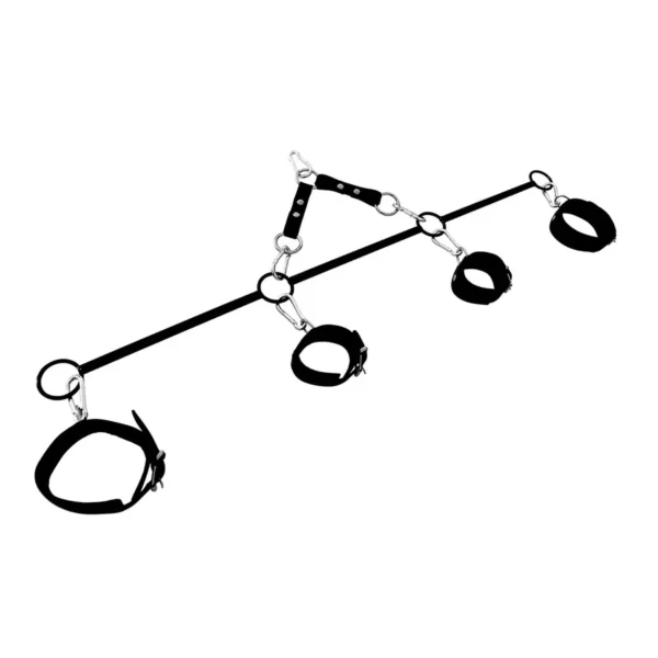 Spreader Bar Quadruple O-Ring Hand & Ankle Cuffs van Kiotos Leather, GTIN: 8720246448924