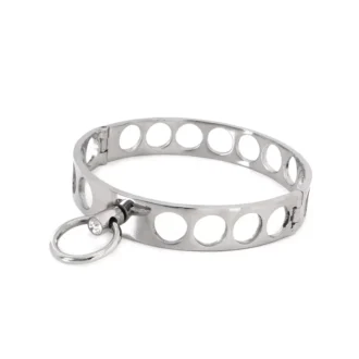 Steel Collar Open Circles L 13.5 cm van Kiotos Steel, GTIN: