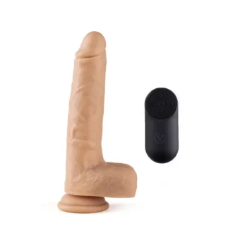 Vibrating Thrusting Dildo with Remote R13 - Flesh van Virgite, GTIN: 8436572921368