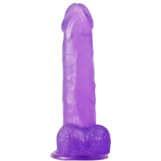 Jelly Studs Crystal Dildo - Large Purple van Lovetoy, GTIN: