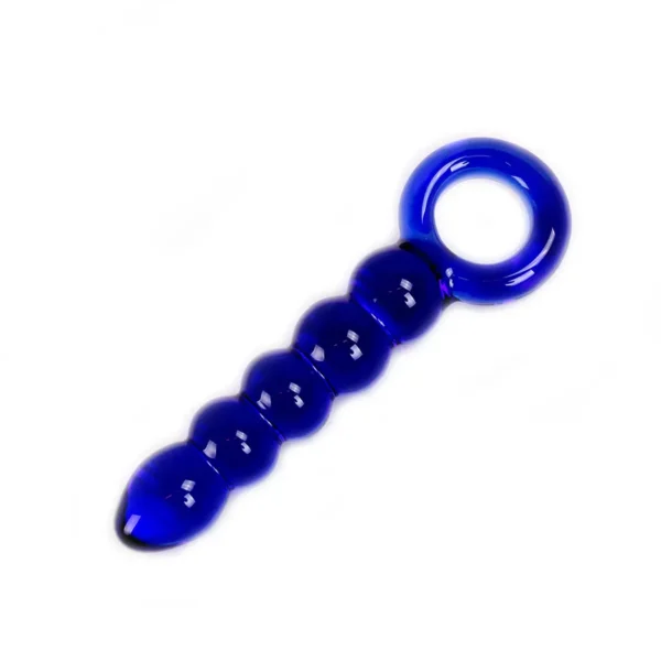 Glass Dildo Blue Balls & O-ring van Kiotos Glass, GTIN: 8719497533879