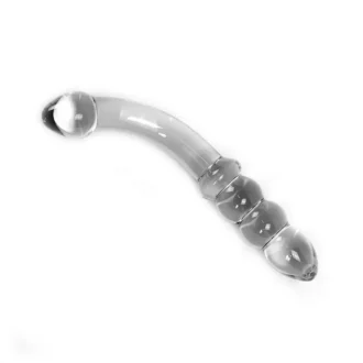 Glass Dildo Clear Curve van Kiotos Glass, GTIN: 8719497533893