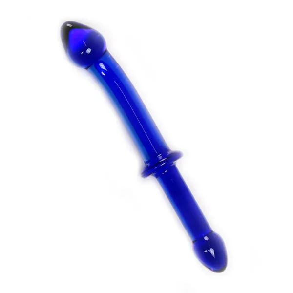 Glass Dildo Blue Double van Kiotos Glass, GTIN: 8719497533909