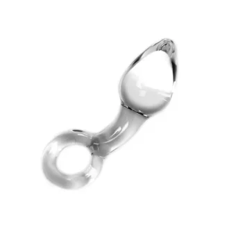 Glass Dildo Clear Butt Plug & O-ring van Kiotos Glass, GTIN: 8719497533930