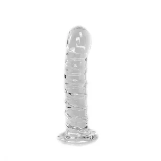 Glass Dildo Clear Penis Swirl van Kiotos Glass, GTIN: 8719497534418