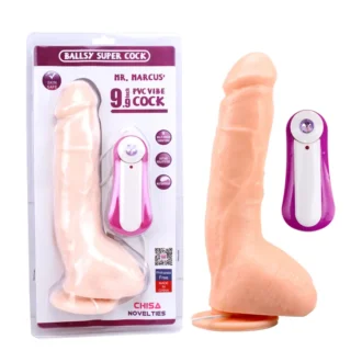 Suction Dildo Vibrating Flesh - Afbeelding 2