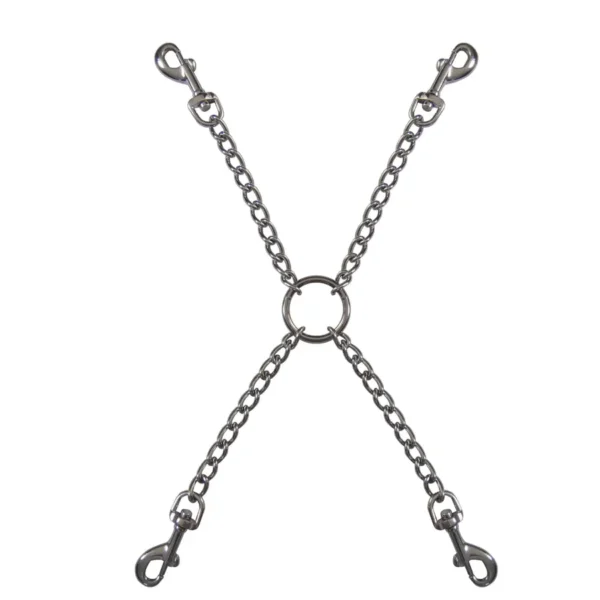 Bondage-Chain Cross with Carabiners van Kiotos Steel, GTIN: 8719497533633