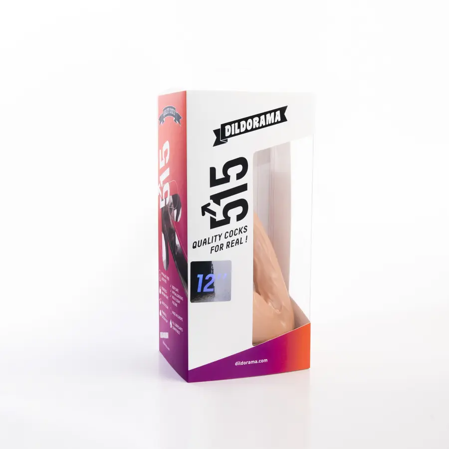 515 Line 12 Inch Zuignap Dildo Flesh van Dildorama 515 Line, GTIN: 5420044217441
