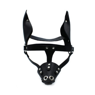 Zwarte BDSM Hondenmasker - Afbeelding 6