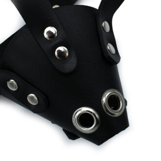 Zwarte BDSM Hondenmasker - Afbeelding 7