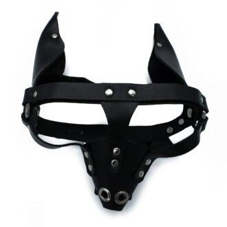 Zwarte BDSM Hondenmasker - Afbeelding 8