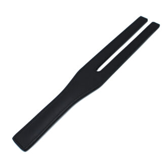 Zwarte Leren Y-Split Paddle - Afbeelding 3