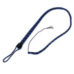 Leren Zweep Zwart & Blauw 140 cm van Kiotos Leather, GTIN: 8720246449938