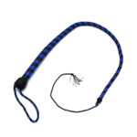 Leren Zweep Zwart & Blauw 90 cm van Kiotos Leather, GTIN: 8720246449921
