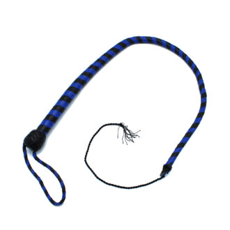 Leren Zweep Zwart & Blauw 90 cm van Kiotos Leather, GTIN: 8720246449921
