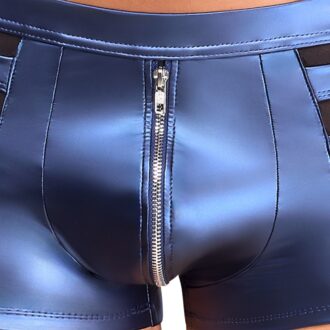 NEK Boxer Metallic Blauw met Bandjes en Studs - Afbeelding 6