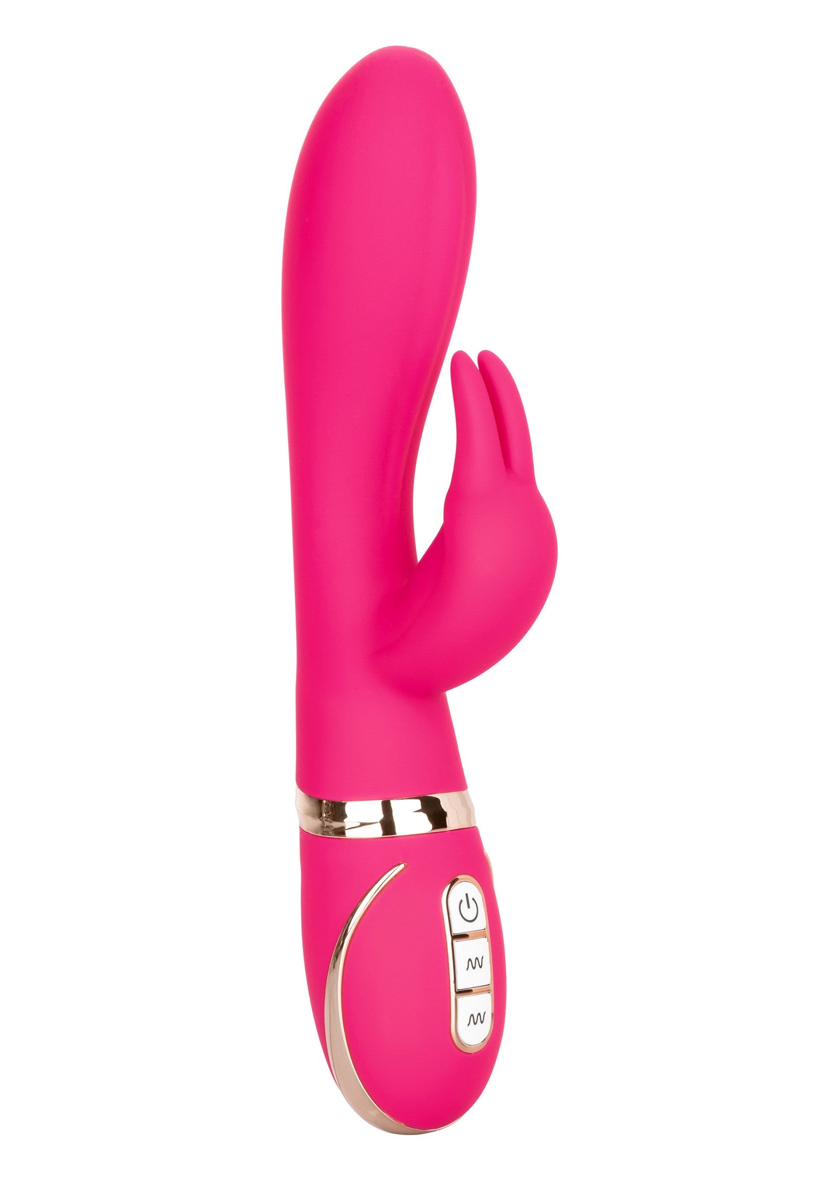 Roze Silicone Ultra-Soft Rabbit Signature Vibrator van CalExotics, GTIN: 716770093264