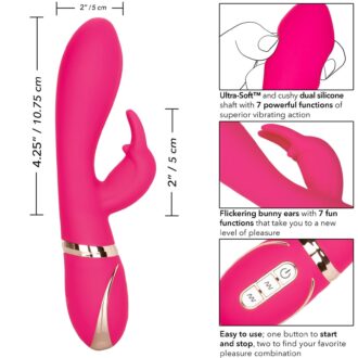 Roze Silicone Ultra-Soft Rabbit Signature Vibrator - Afbeelding 8
