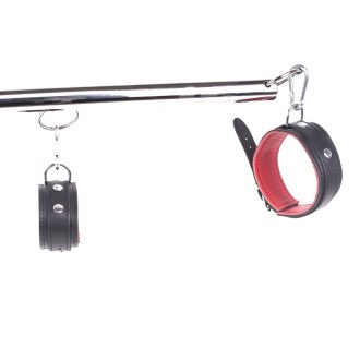 Spreidstang met Rode Lederen Boeien van Kiotos Steel, GTIN: 8719497531226